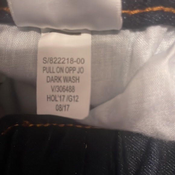 Old Navy built in flex jeans denim joggers pull on dark wash boys size 14–16 XL - Picture 15 of 16